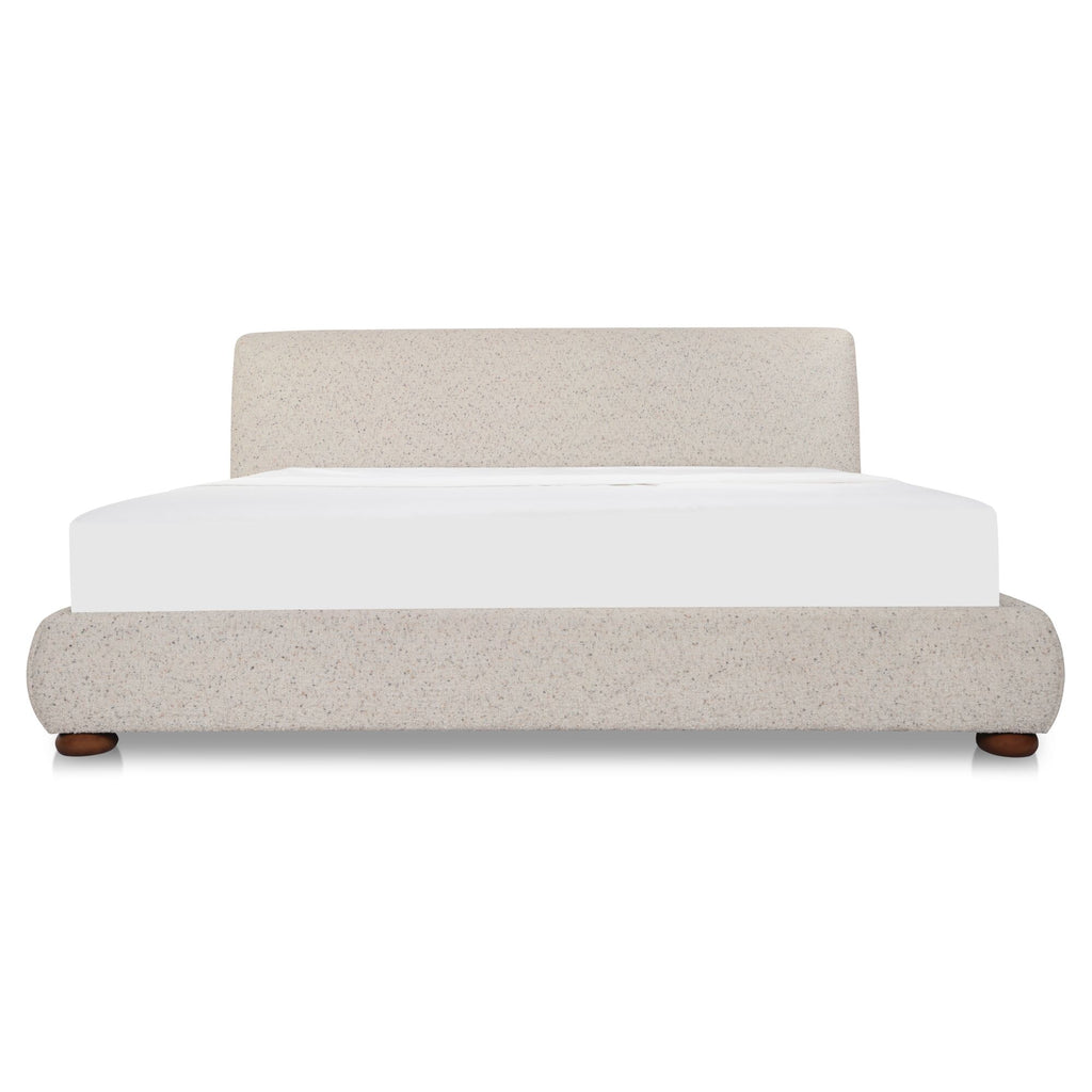 Beau King Storage Bed Speckled Light Grey - 1630Living