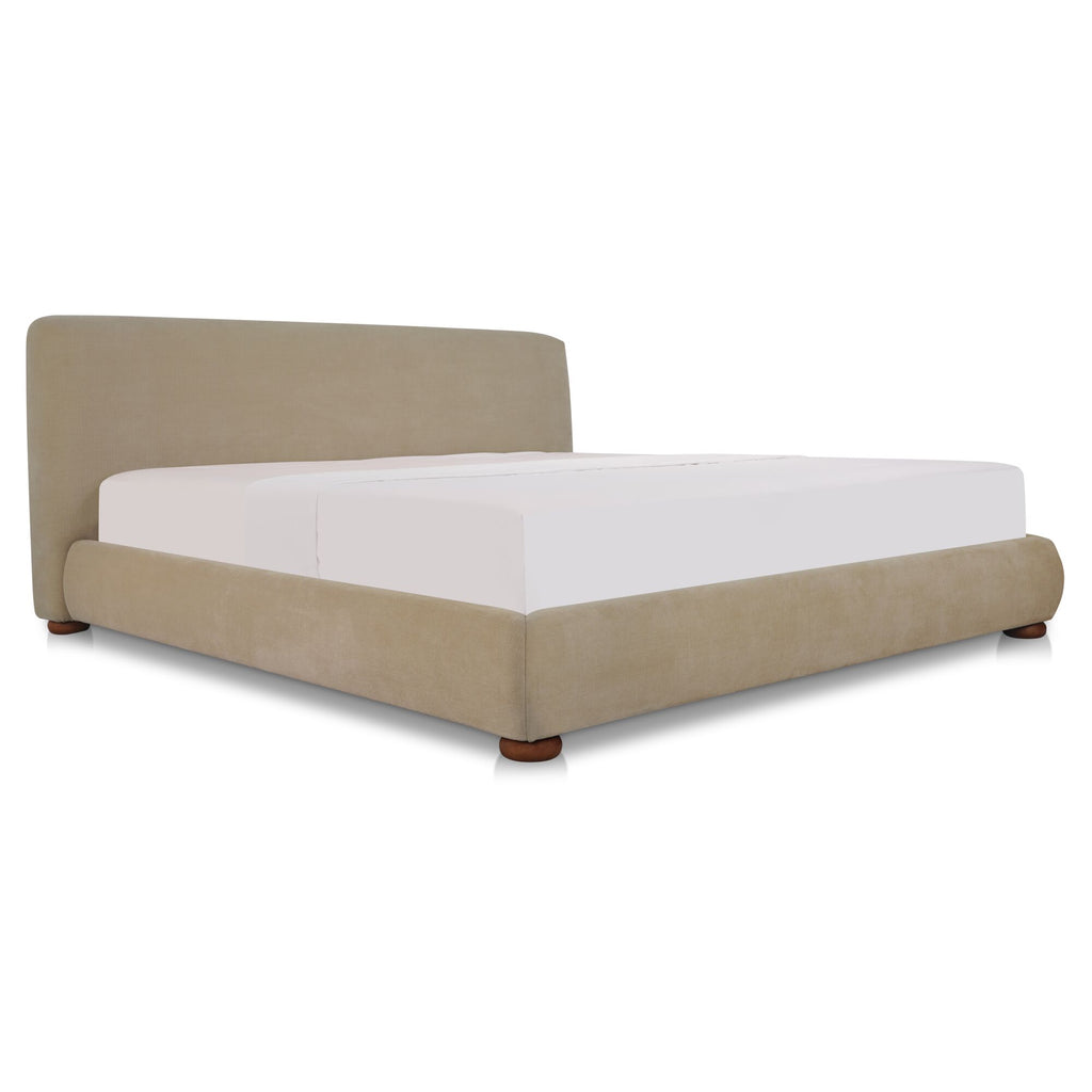 Beau King Storage Bed Warm Beige - 1630Living