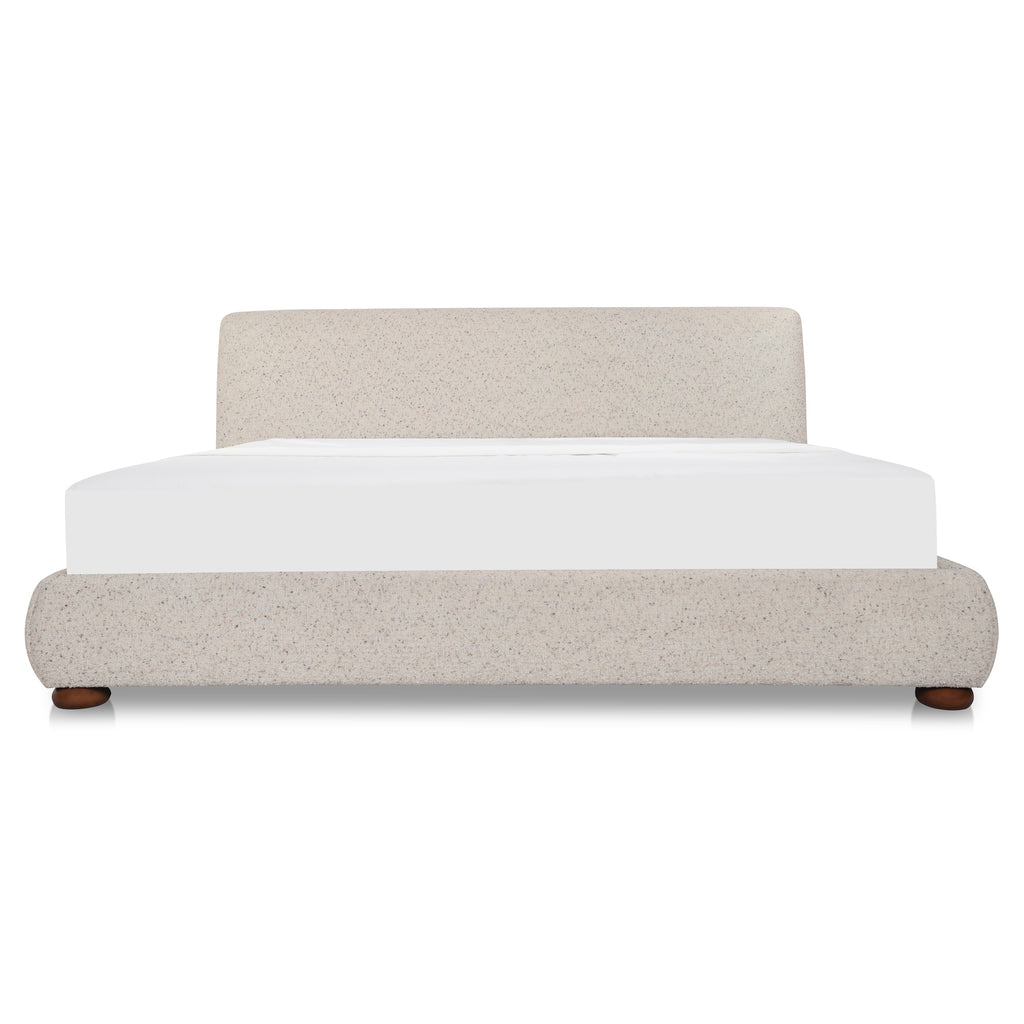 Beau Queen Storage Bed Speckled Light Grey - 1630Living