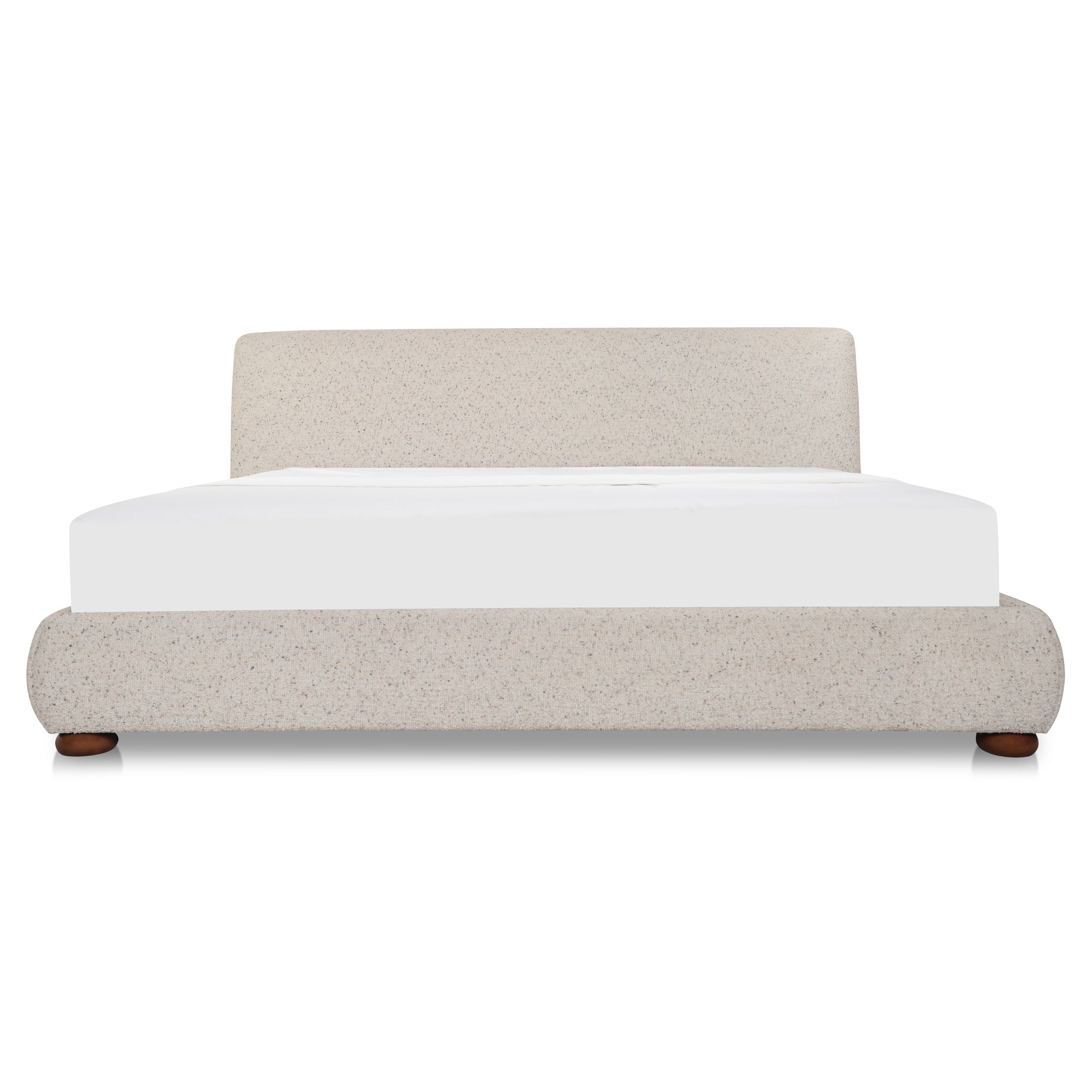 Beau Queen Storage Bed Speckled Light Grey - 1630Living