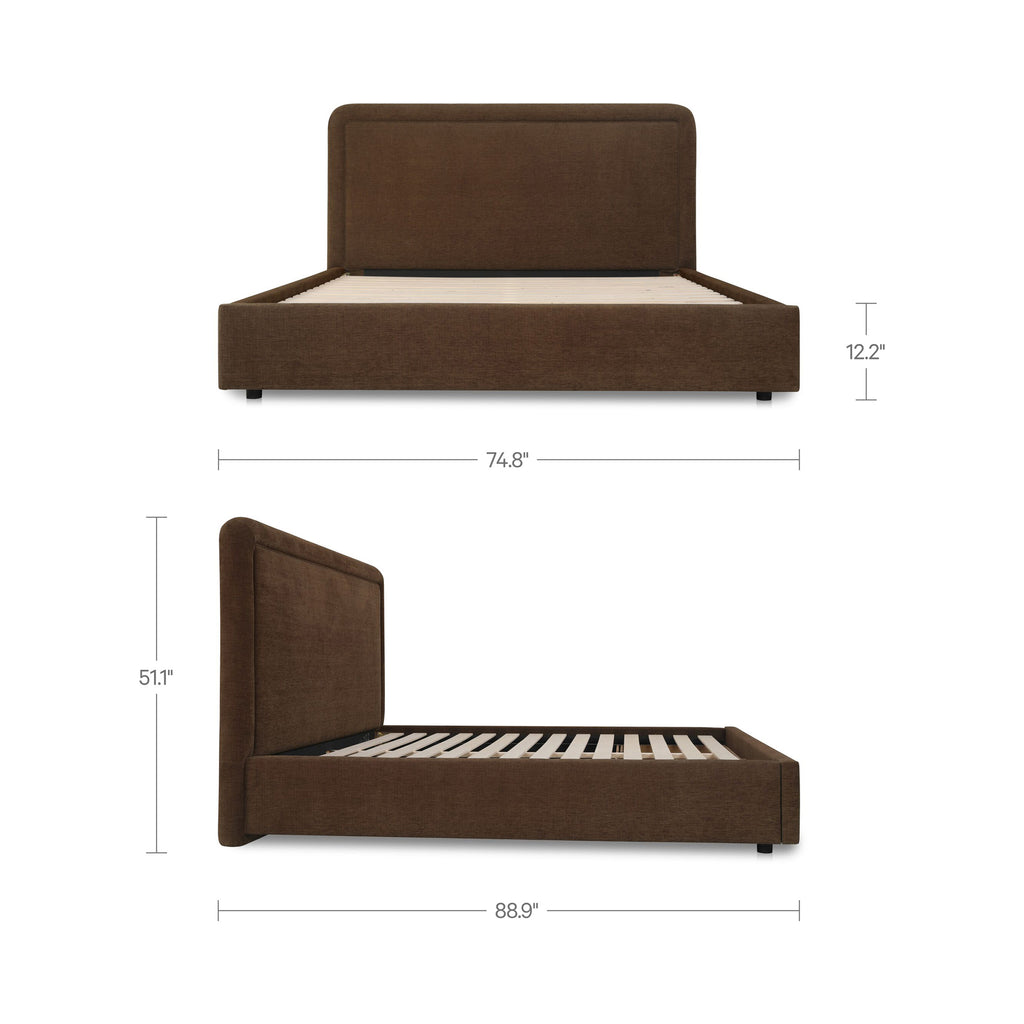 Simon Queen Storage Bed Brown - 1630Living