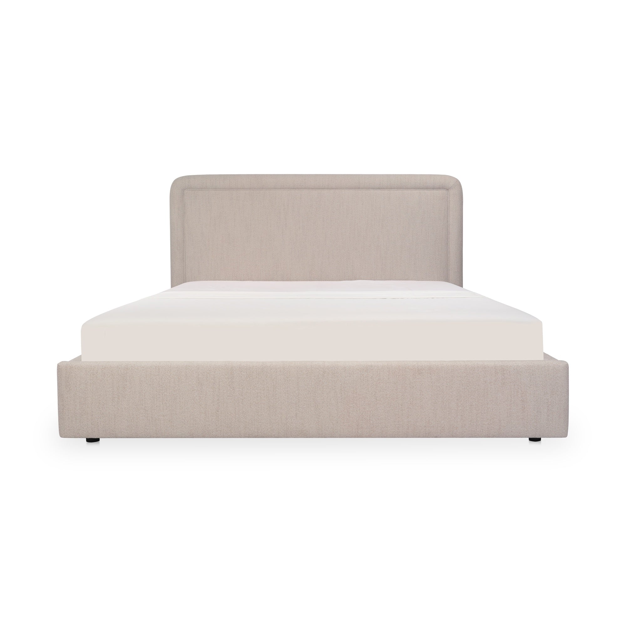 Simon Queen Storage Bed Flecked Beige - 1630Living