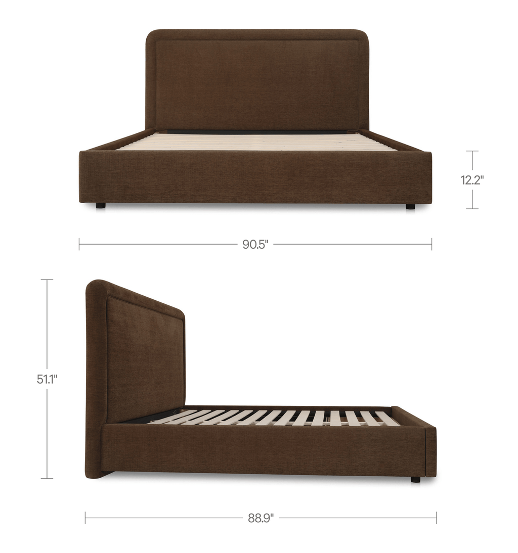 Simon King Storage Bed Brown - 1630Living