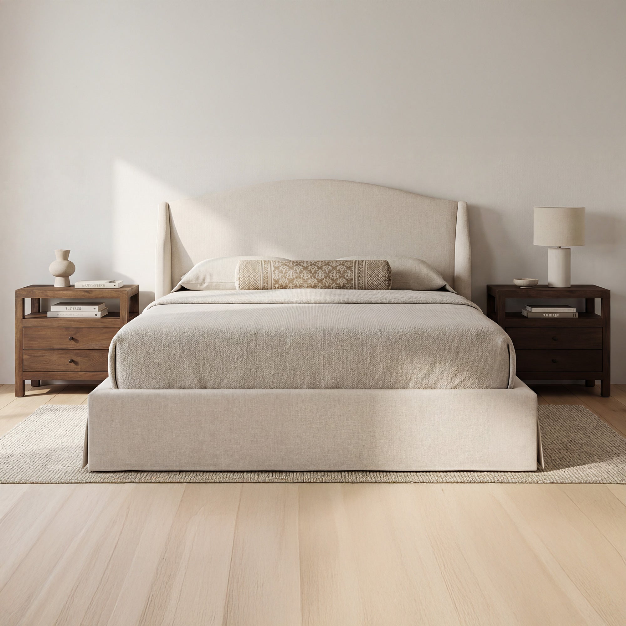 Weston Queen Storage Bed Cream - 1630Living