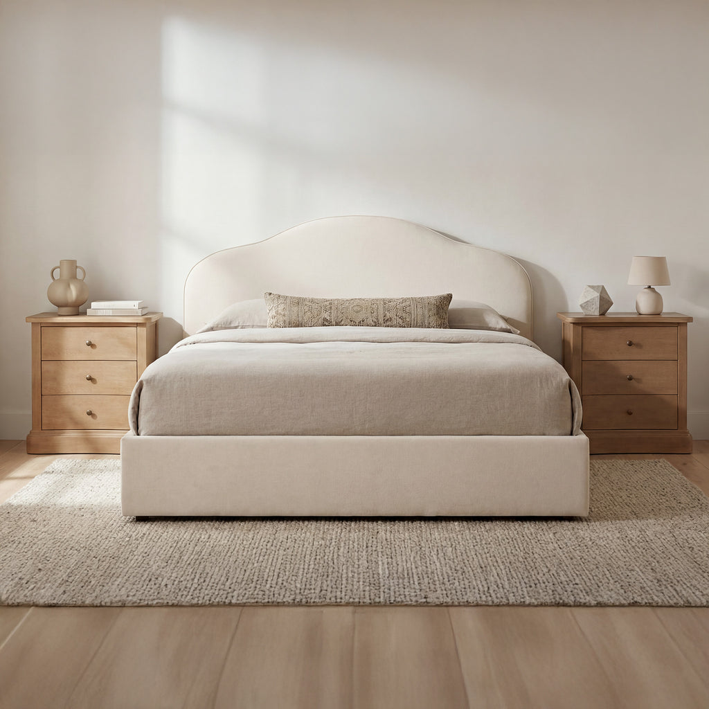 Maggie King Storage Bed Cream - 1630Living