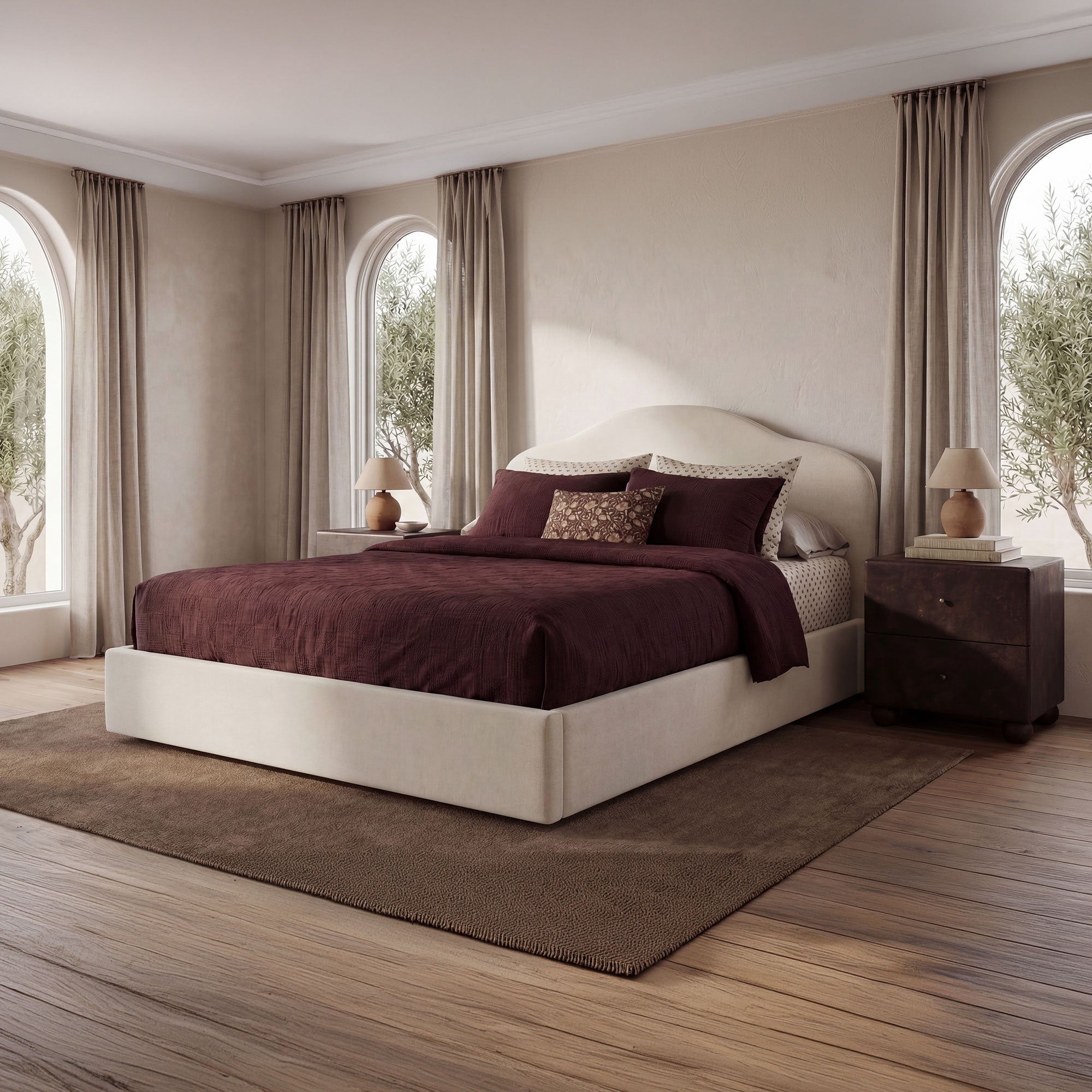 Maggie King Storage Bed Cream - 1630Living