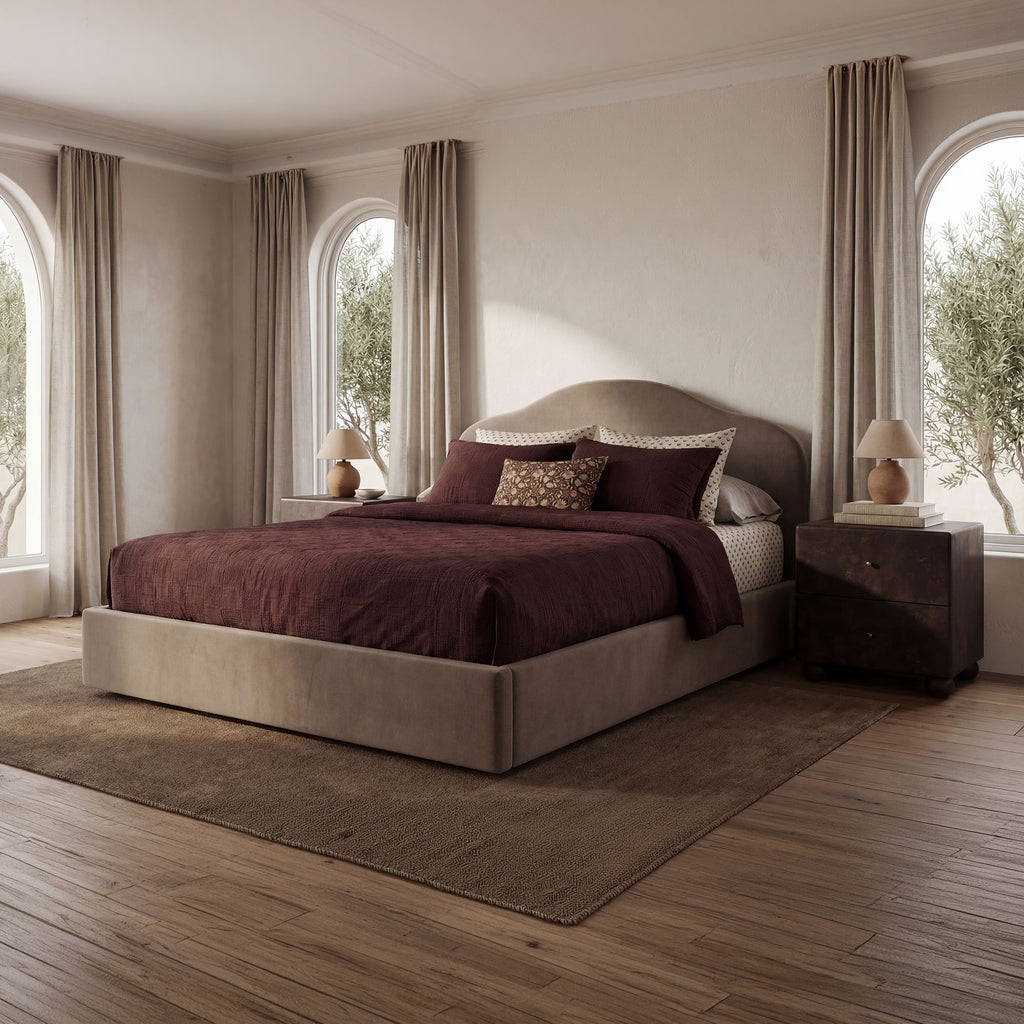 Maggie Queen Storage Bed Taupe - 1630Living