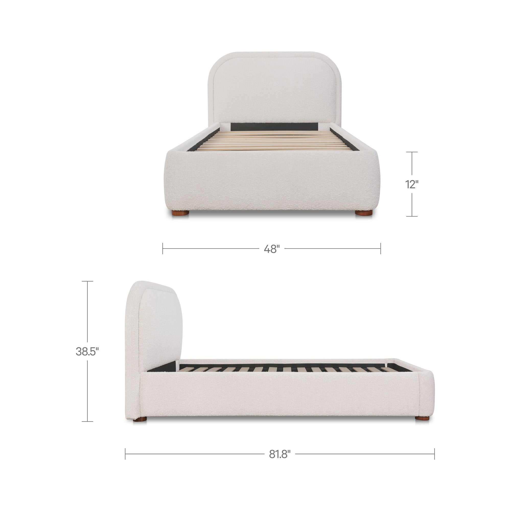 Colin Twin Bed Oatmeal - 1630Living