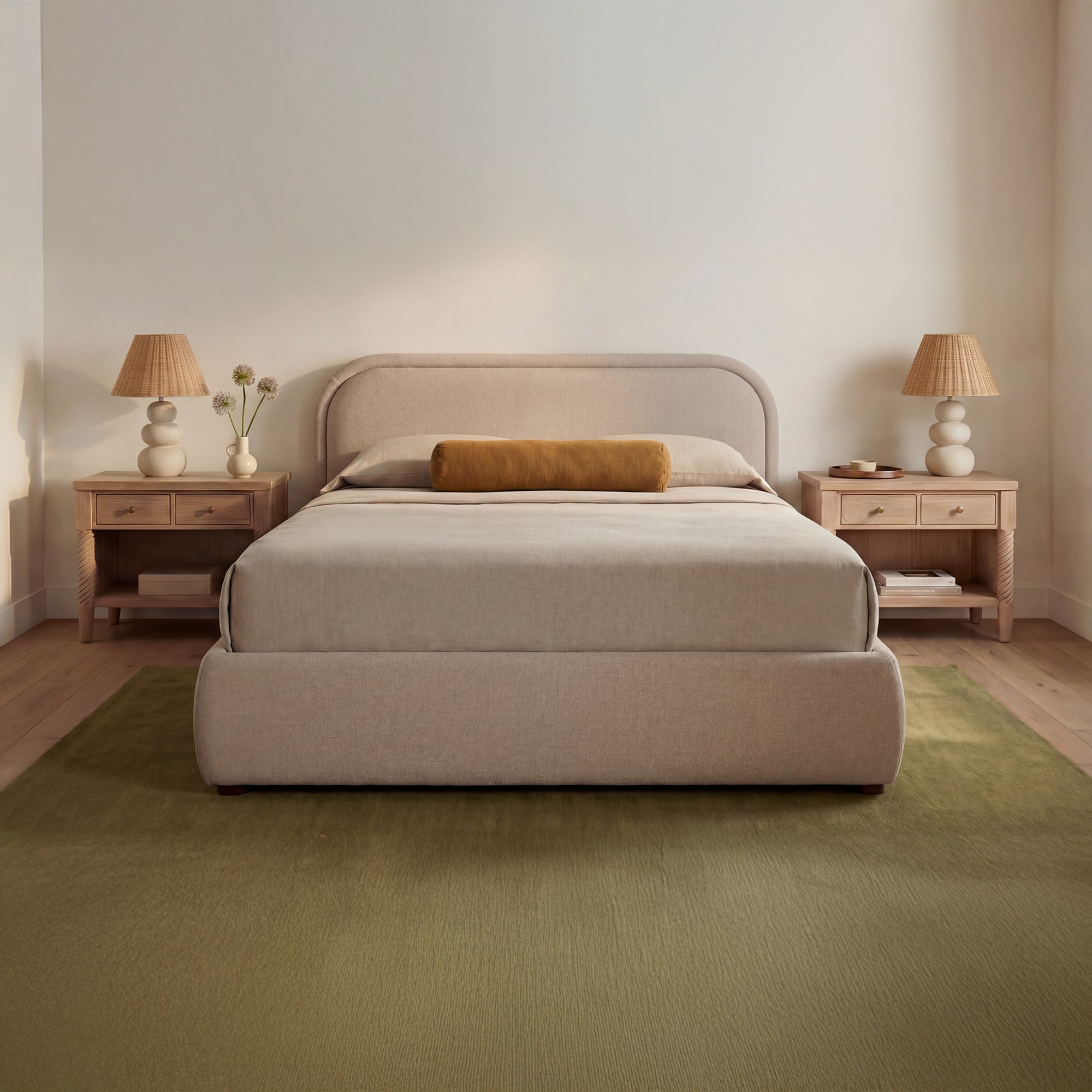 Colin Queen Storage Bed Light Brown - 1630Living