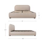 Colin King Storage Bed Light Brown - 1630Living