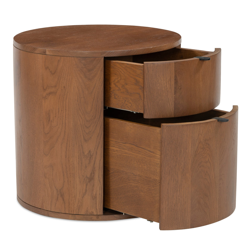 Theo 2 Drawer Nightstand Brown - 1630Living