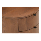 Theo 2 Drawer Nightstand Brown - 1630Living