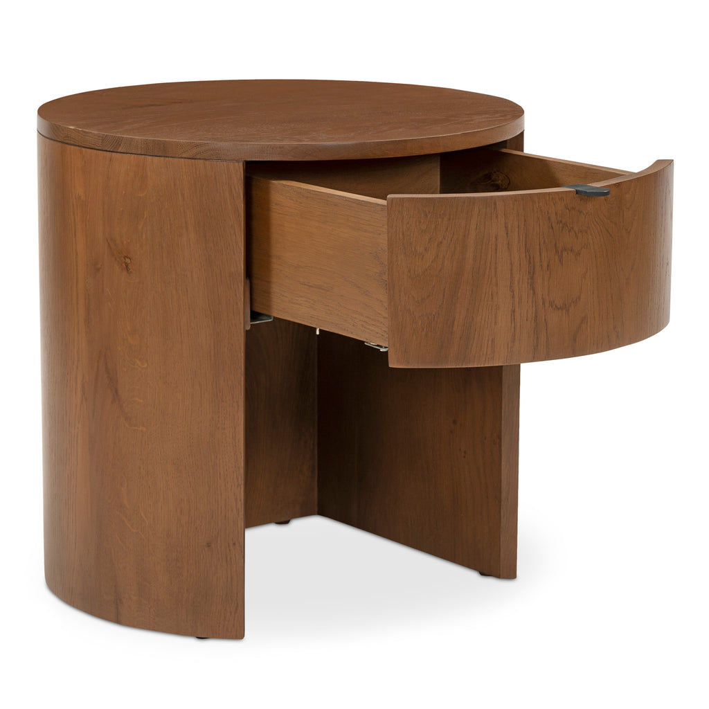 Theo 1 Drawer Nightstand Brown - 1630Living