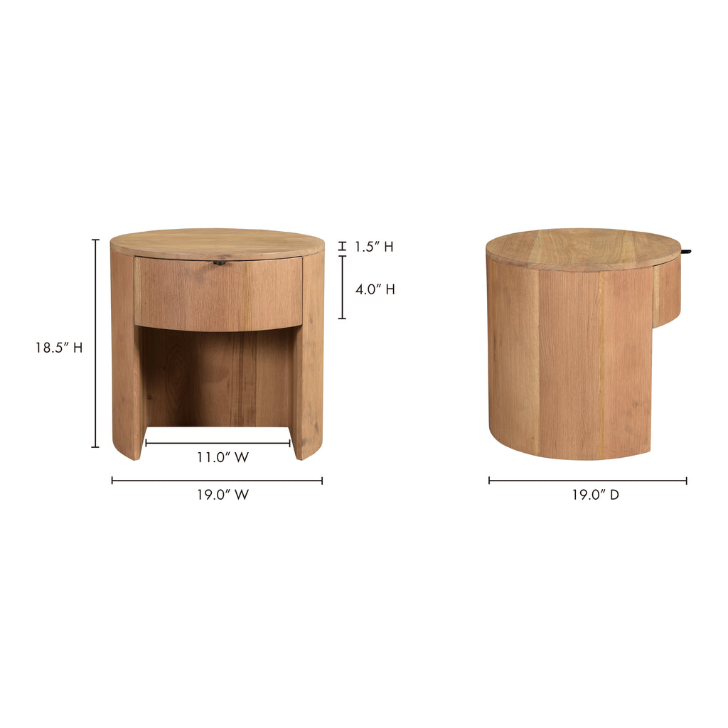 Theo 1 Drawer Nightstand Natural - 1630Living