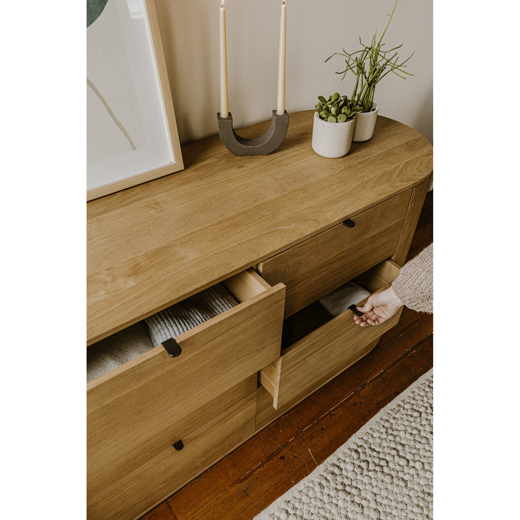 Theo 6 Drawer Dresser Natural - 1630Living