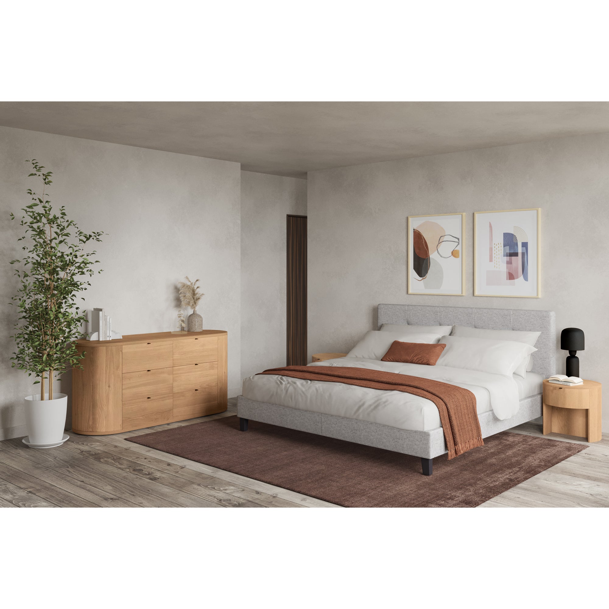 Theo 6 Drawer Dresser Natural - 1630Living