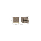 Corolla Nightstand Light Grey - 1630Living