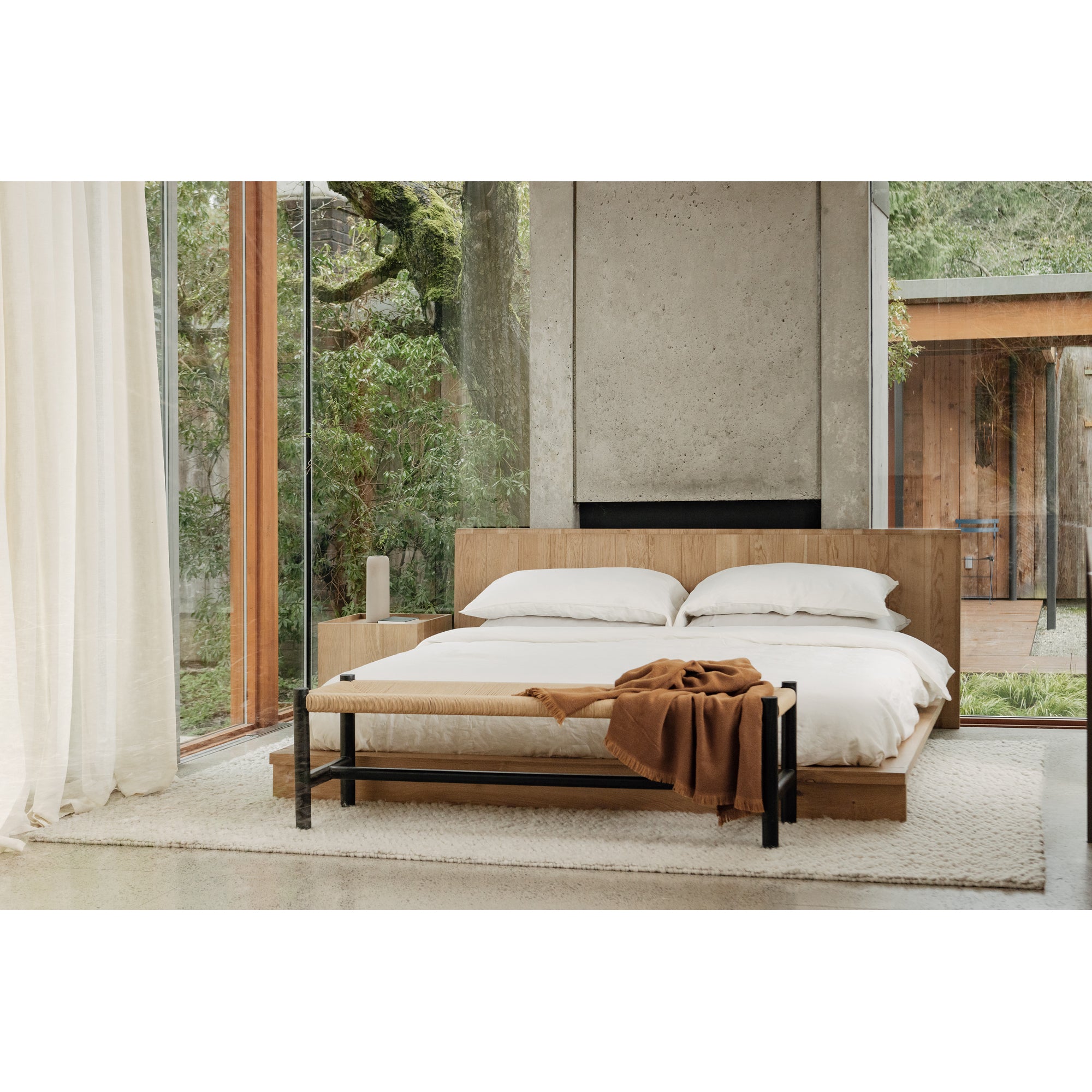 Plank King Bed - 1630Living