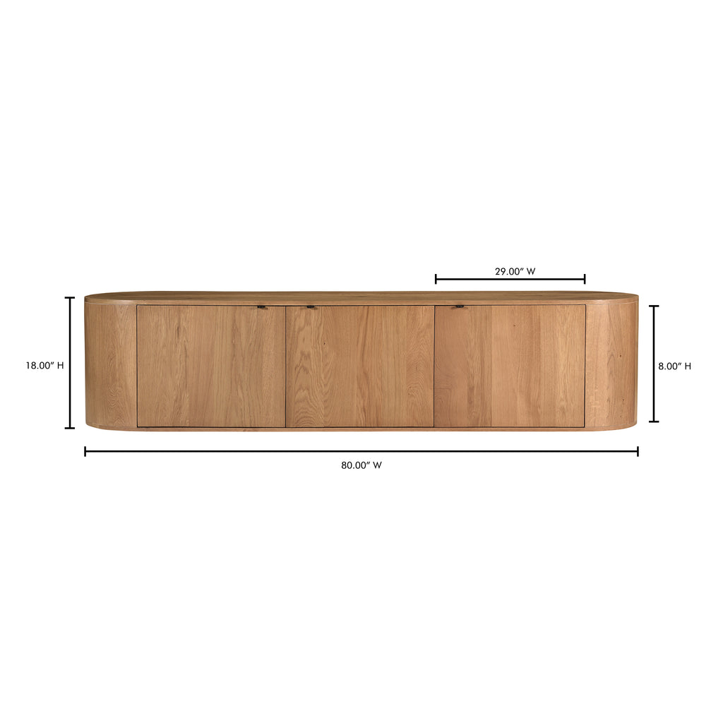Theo Media Bench Natural - 1630Living