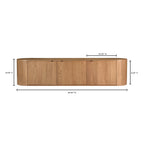 Theo Media Bench Natural - 1630Living