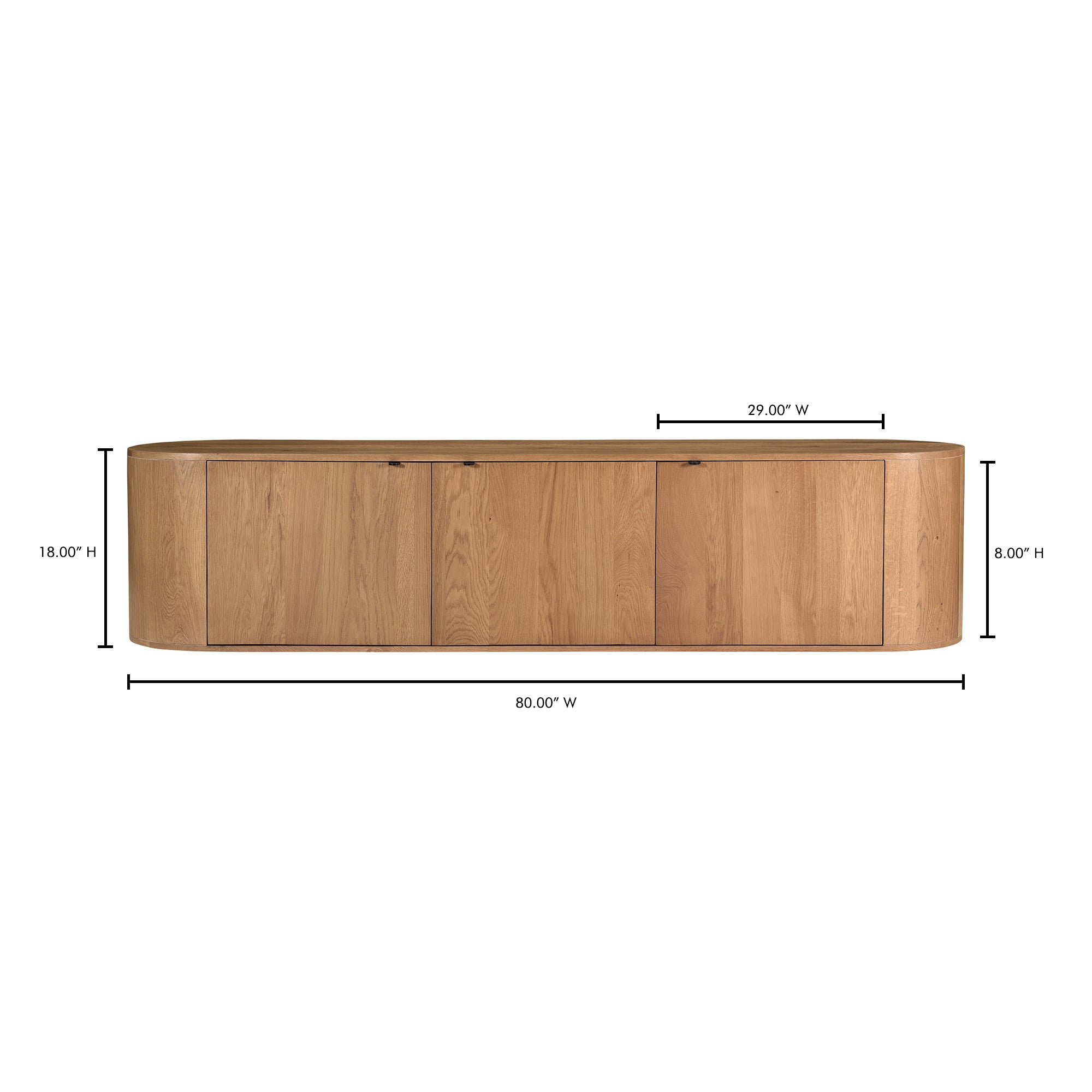 Theo Media Bench Natural - 1630Living