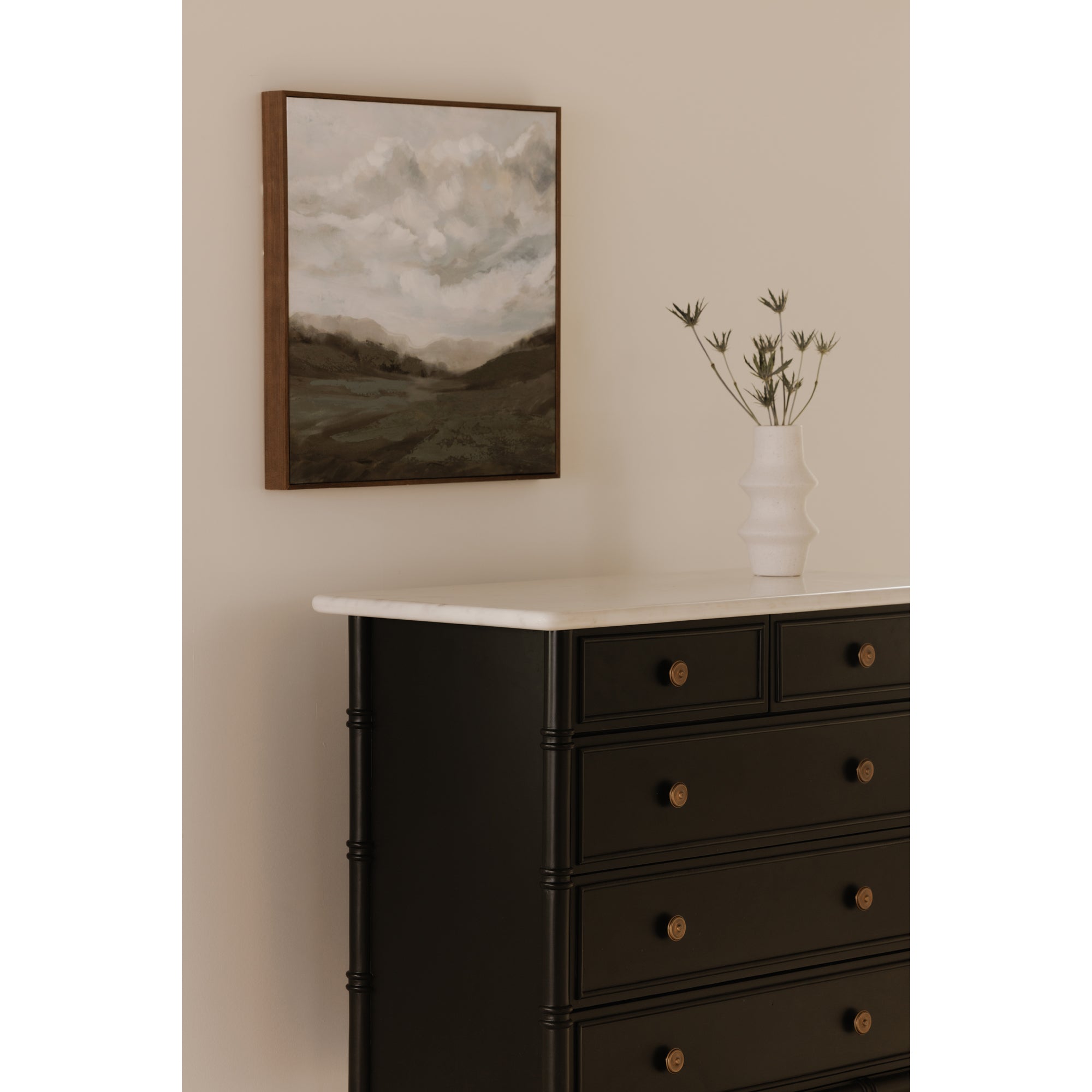 Eleanor 5 Drawer Chest Black - 1630Living