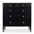 Eleanor 5 Drawer Chest Black - 1630Living