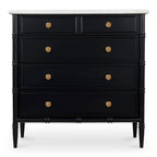 Eleanor 5 Drawer Chest Black - 1630Living