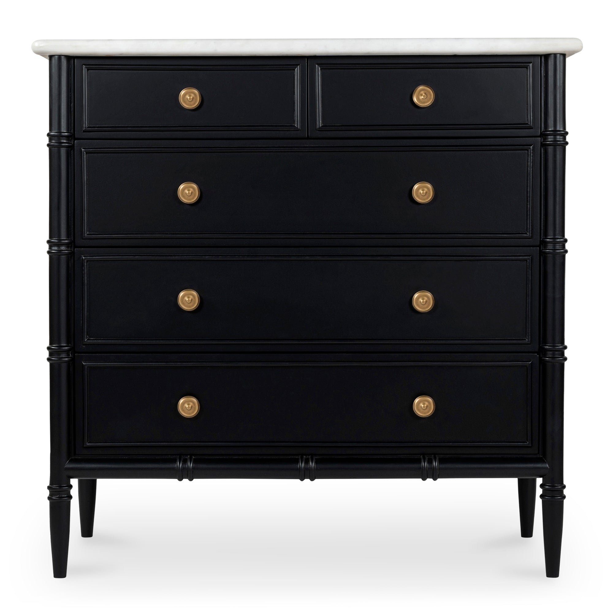 Eleanor 5 Drawer Chest Black - 1630Living