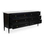 Eleanor 6 Drawer Dresser Black - 1630Living