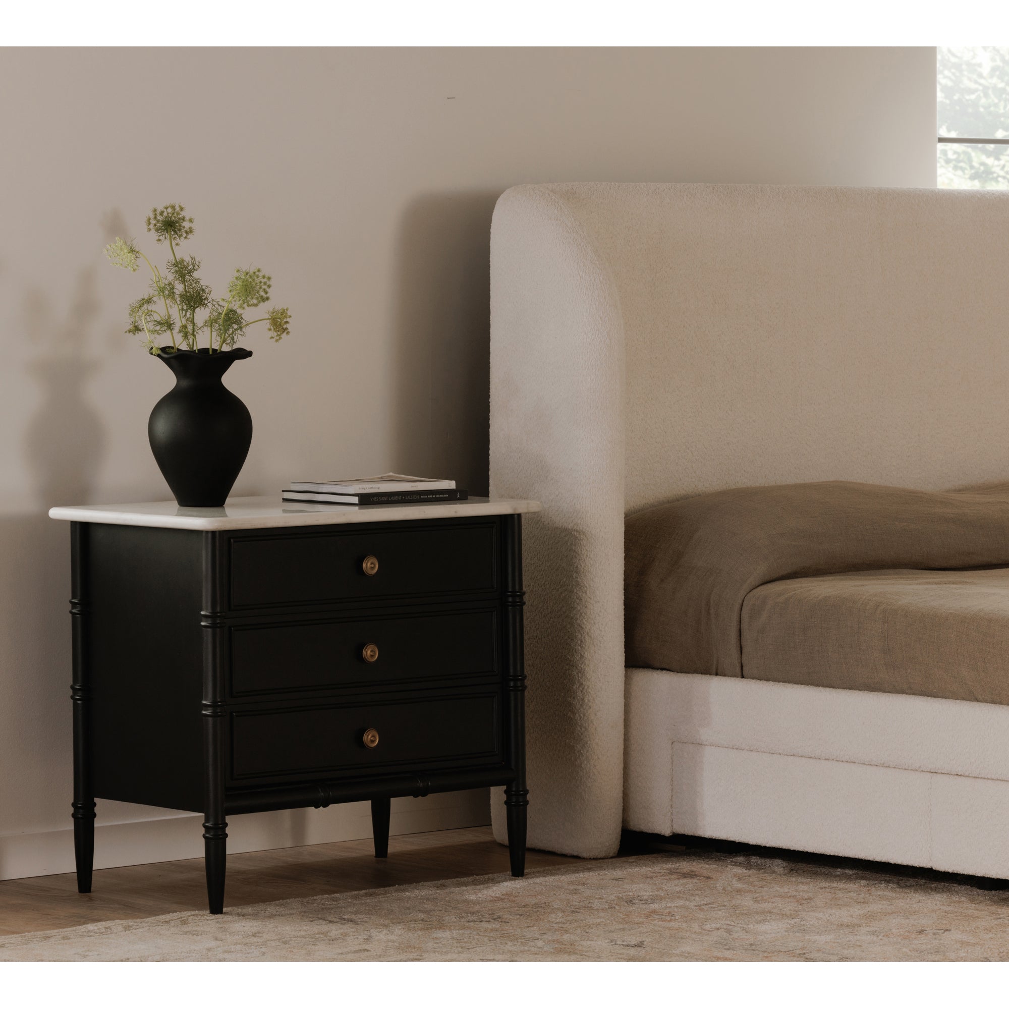 Eleanor Nightstand Black - 1630Living
