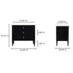 Eleanor Nightstand Black - 1630Living