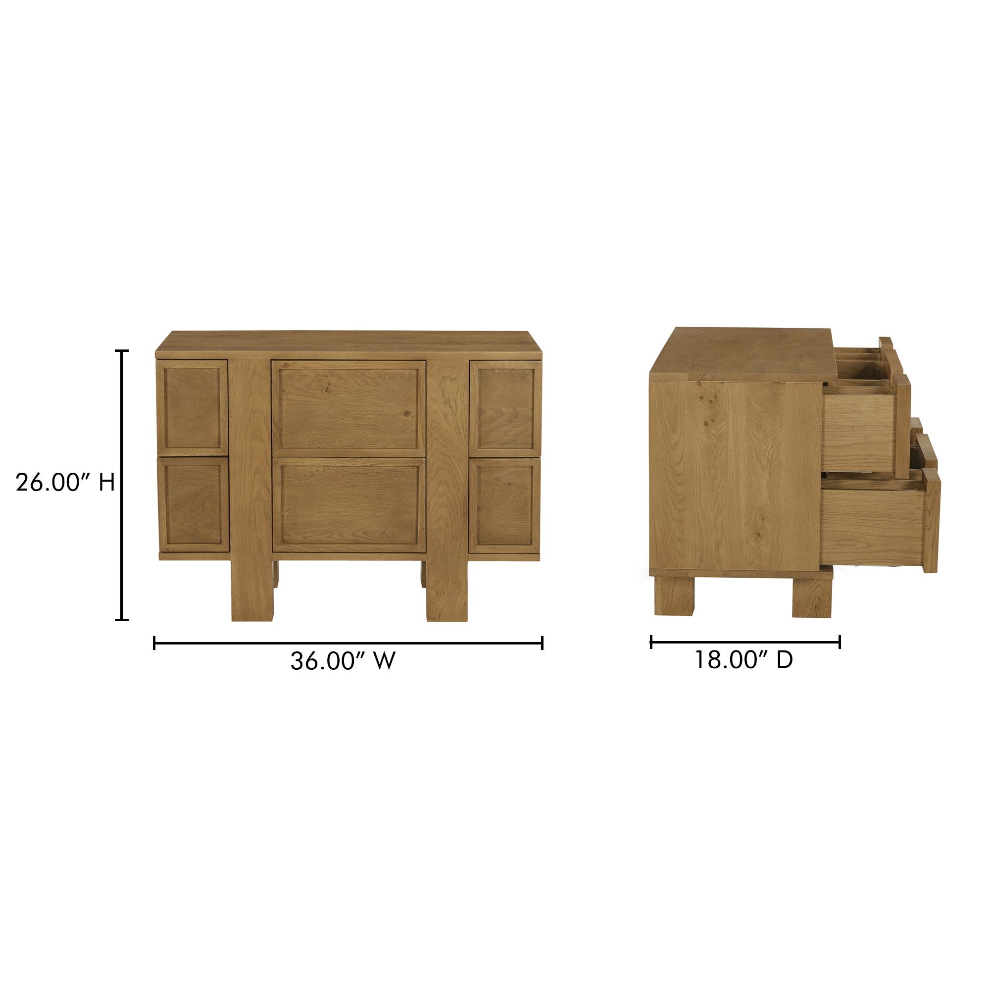 Henley Nightstand Brown - 1630Living