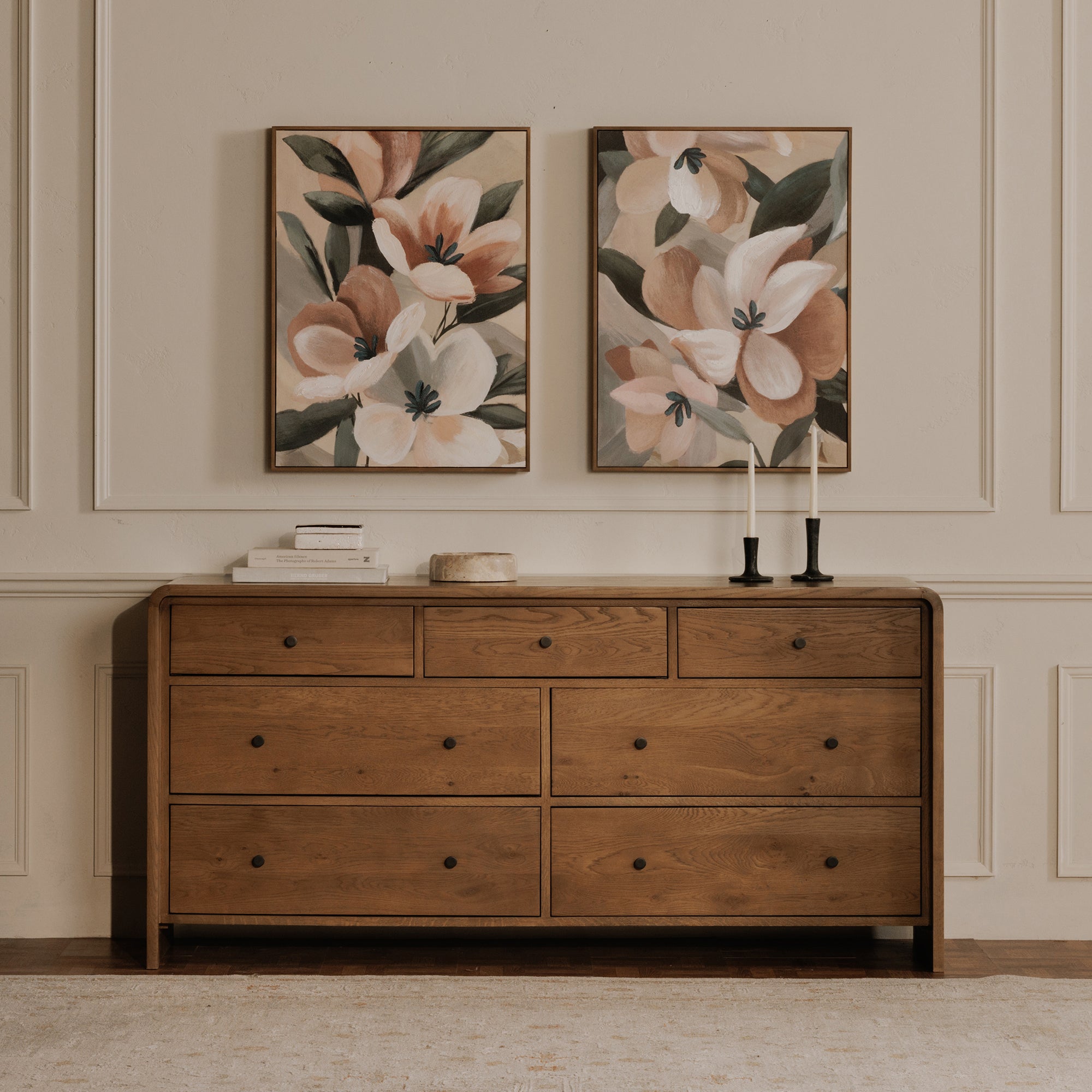 Riley 7 Drawer Dresser Oak - 1630Living