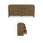 Riley 7 Drawer Dresser Oak - 1630Living
