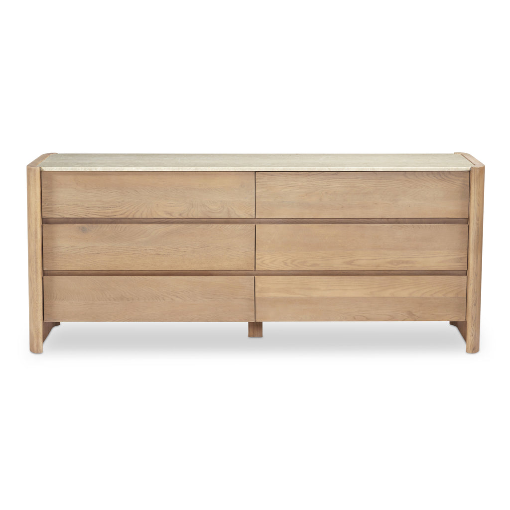 Lane 6 Drawer Dresser Natural - 1630Living