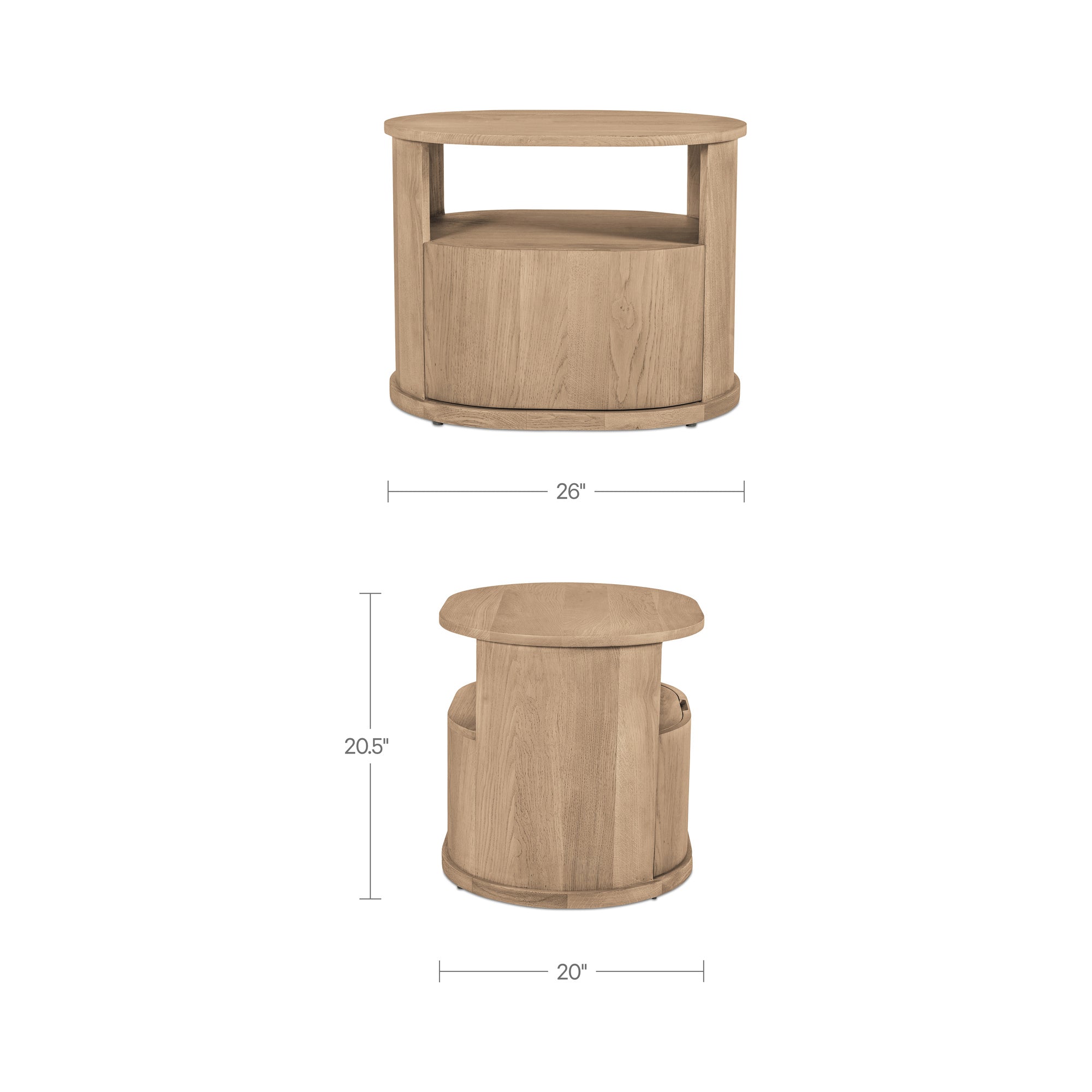 Tommy Nightstand Natural - 1630Living