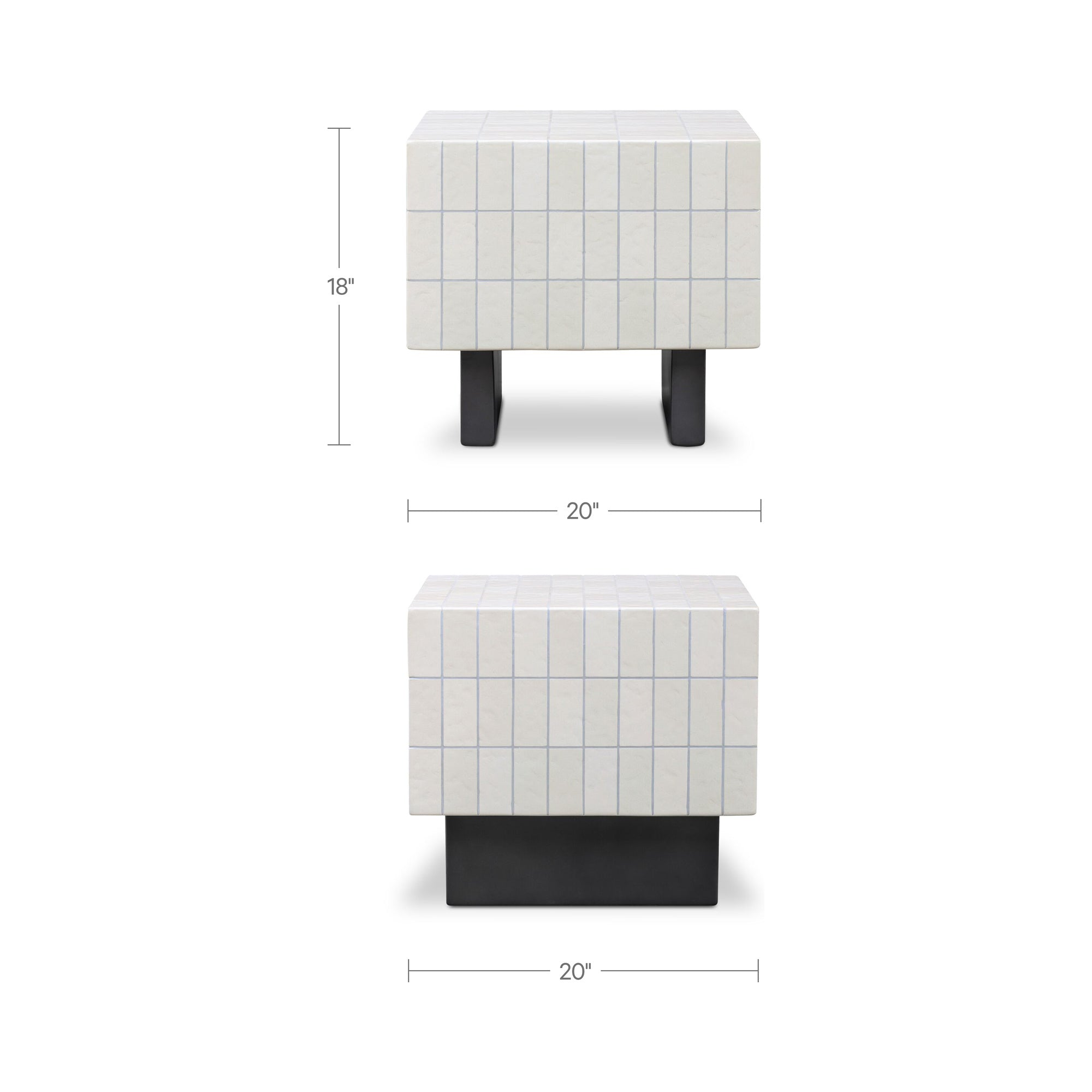 Farren Outdoor Side Table Cream - 1630Living