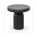 Nia Outdoor Side Table Charcoal - 1630Living