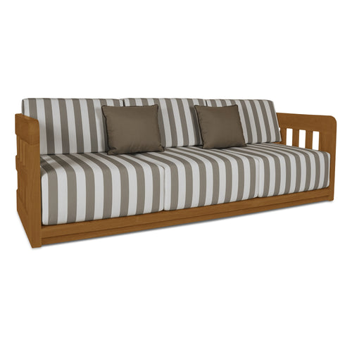 Adelaide Outdoor Sofa Brown Stripe - 1630Living