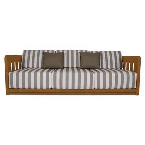 Adelaide Outdoor Sofa Brown Stripe - 1630Living