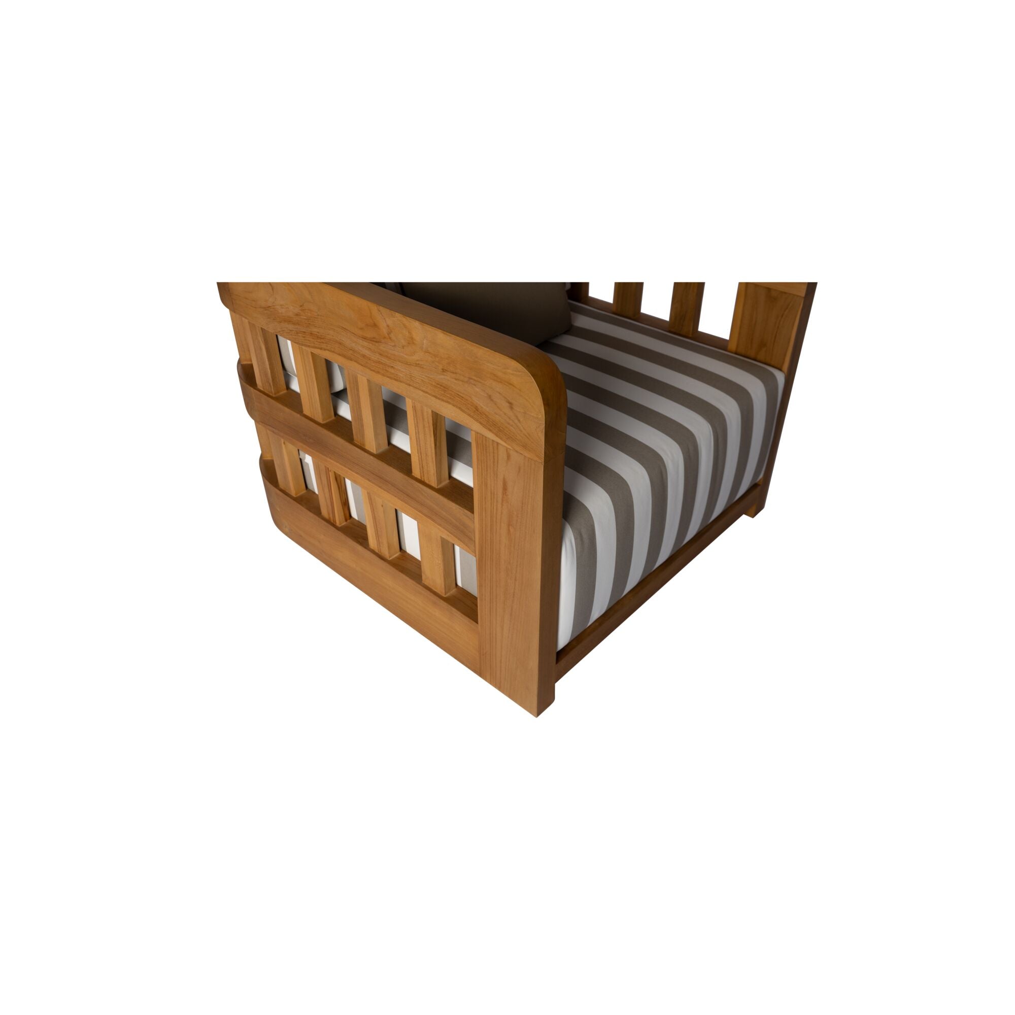 Adelaide Outdoor Accent Chair Brown Stripe - 1630Living