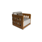 Adelaide Outdoor Accent Chair Brown Stripe - 1630Living