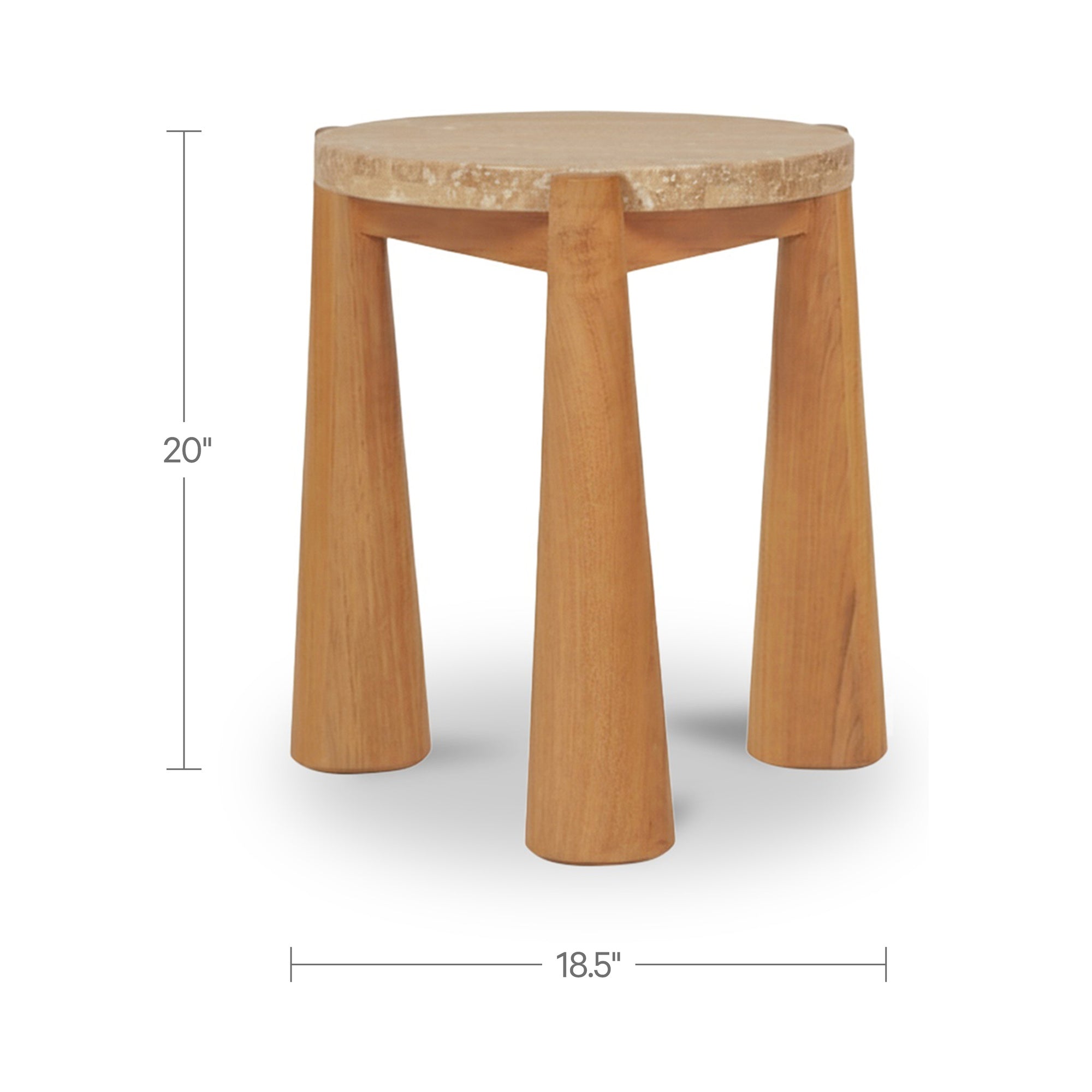 Pax Outdoor Side Table Natural - 1630Living