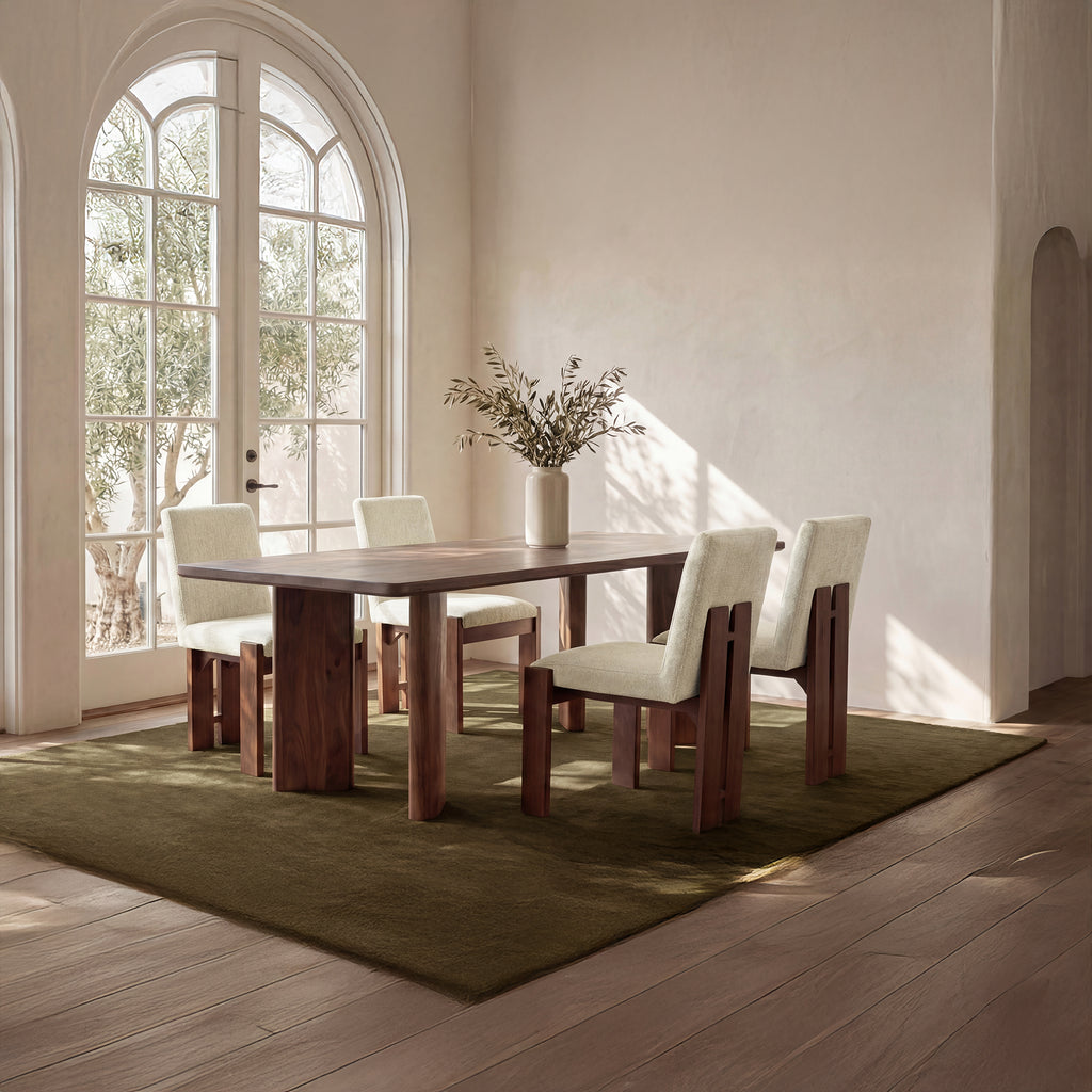 Mia Dining Chair Beige - Set of Two - 1630Living