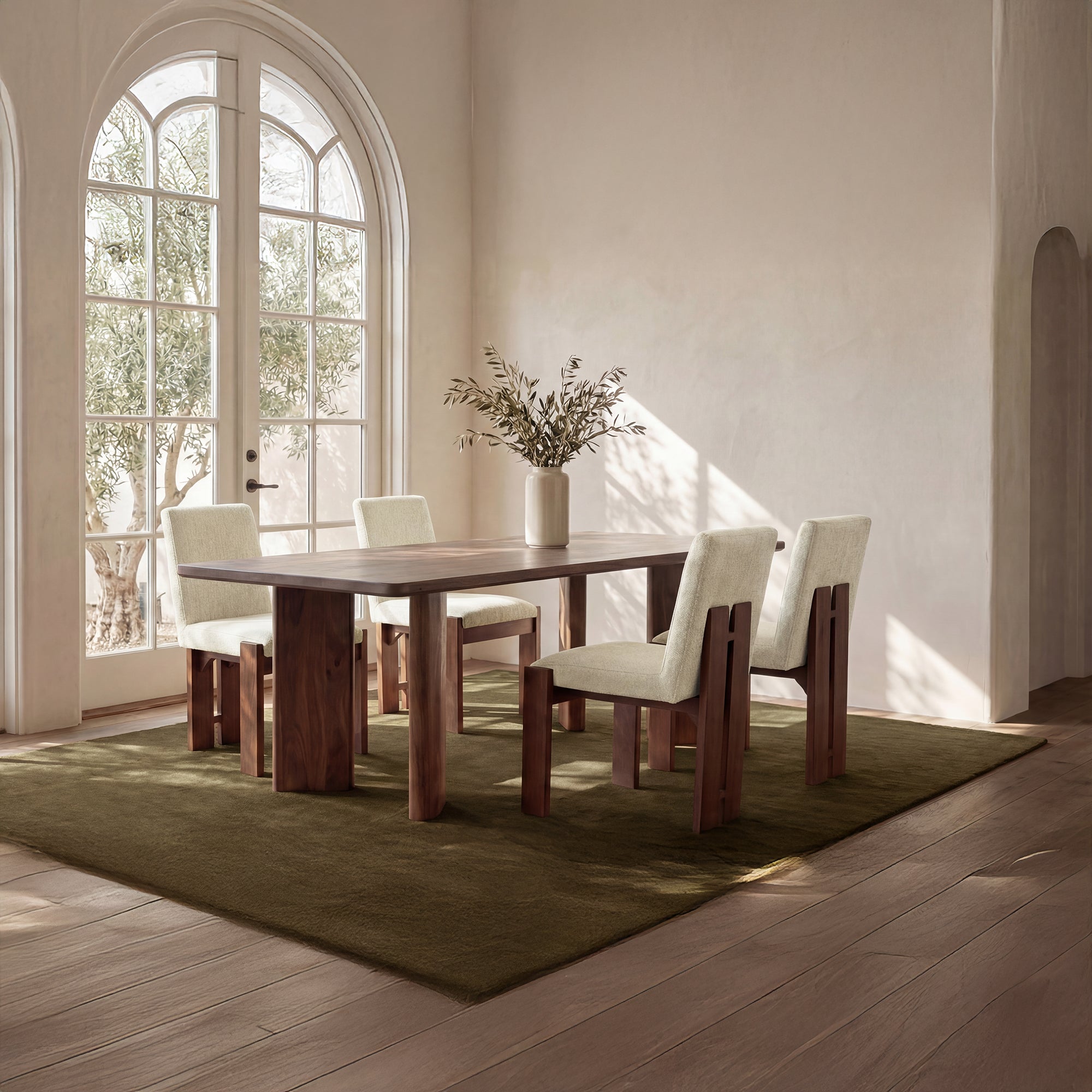 Mia Dining Chair Beige - Set of Two - 1630Living