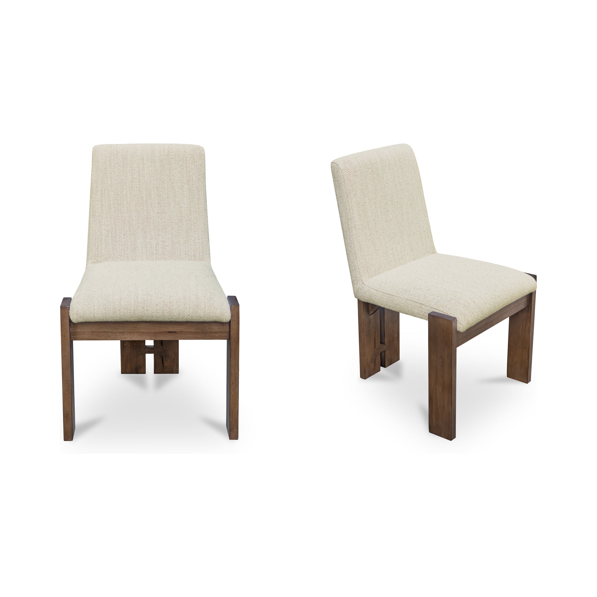 Mia Dining Chair Beige - Set of Two - 1630Living