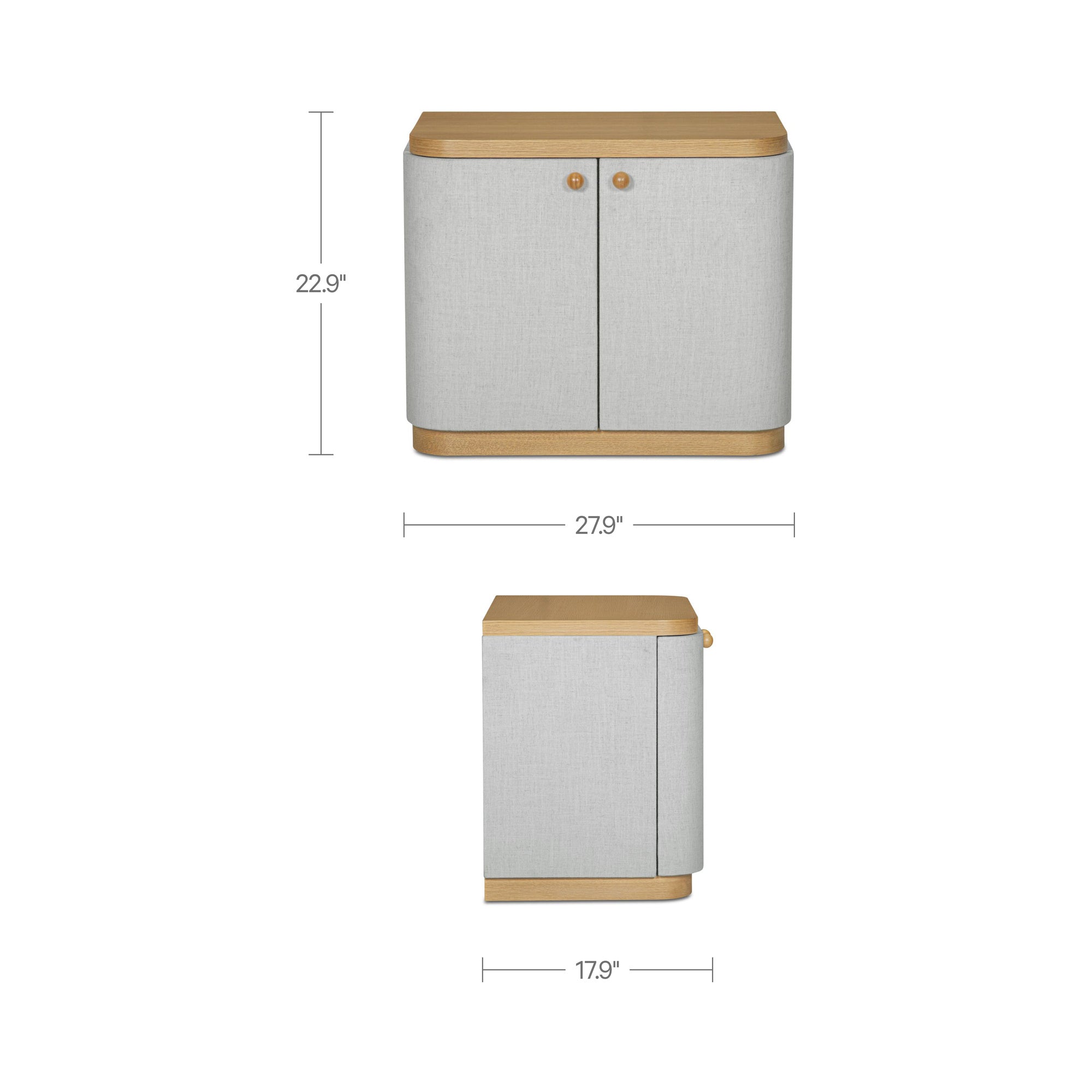 Simone Nightstand Cream - 1630Living