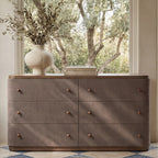 Simone 6 Drawer Dresser Brown - 1630Living