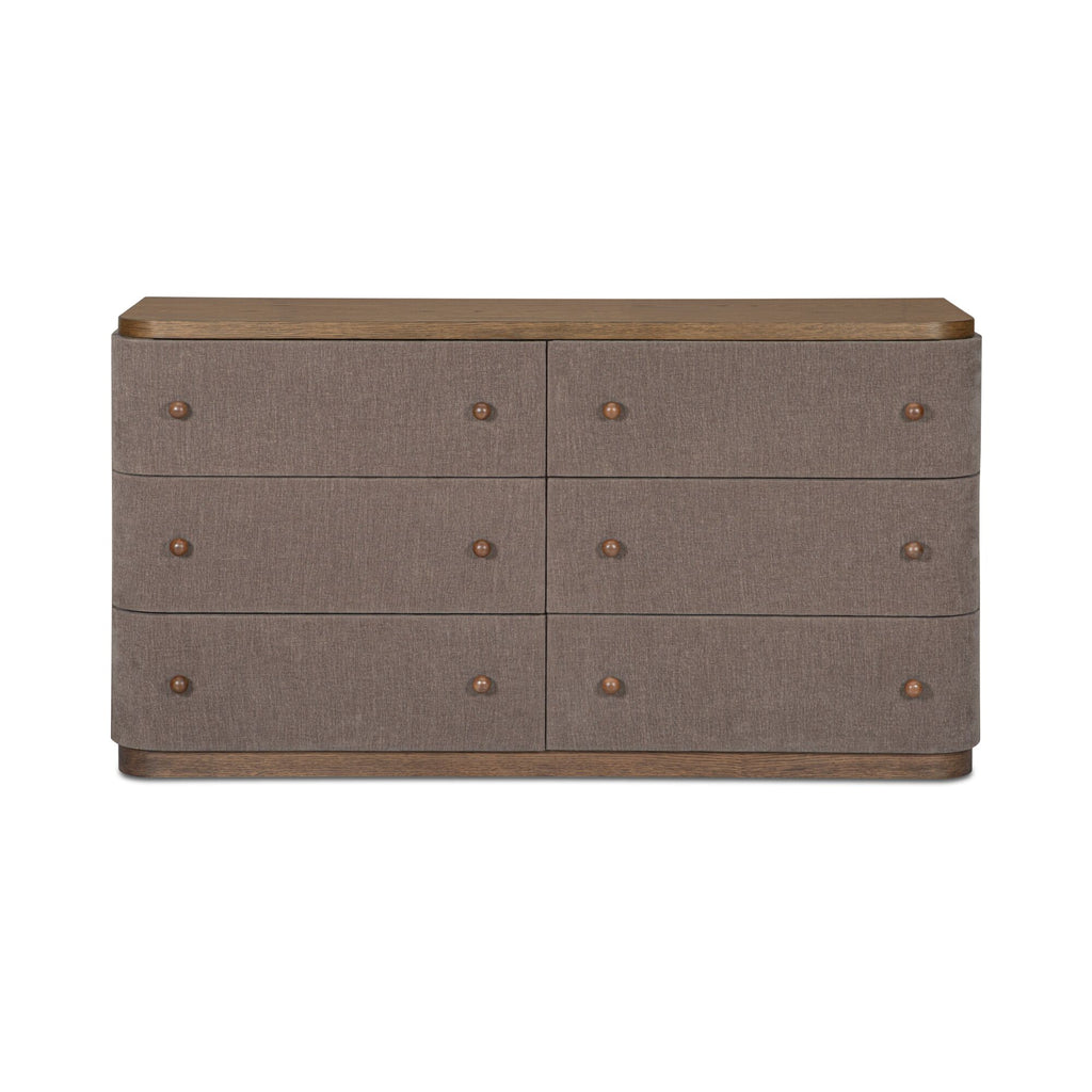 Simone 6 Drawer Dresser Brown - 1630Living